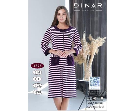 Халат женский 4875 purple р.46-52 "HOME STYLE" недорого оптом от прямого поставщика Фотография Халат женский 4875 purple р.46-52 "HOME STYLE" недорого оптом от прямого поставщика