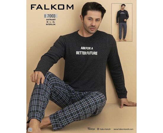 Пижама мужская 7003 grey р.46-50 "HOME STYLE" недорого оптом от прямого поставщика Фотография Пижама мужская 7003 grey р.46-50 "HOME STYLE" недорого оптом от прямого поставщика