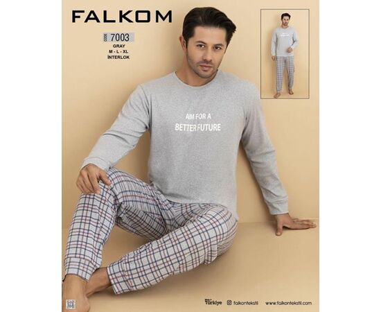 Пижама мужская 7003 l.grey р.46-50 "HOME STYLE" недорого оптом от прямого поставщика Фотография Пижама мужская 7003 l.grey р.46-50 "HOME STYLE" недорого оптом от прямого поставщика