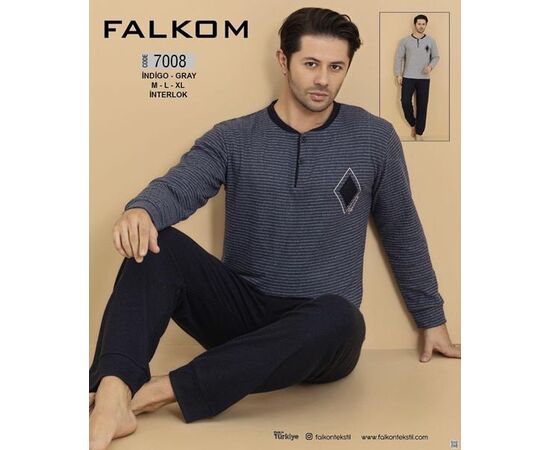 Пижама мужская 7008 l.grey р.46-50 "HOME STYLE" недорого оптом от прямого поставщика Фотография Пижама мужская 7008 l.grey р.46-50 "HOME STYLE" недорого оптом от прямого поставщика