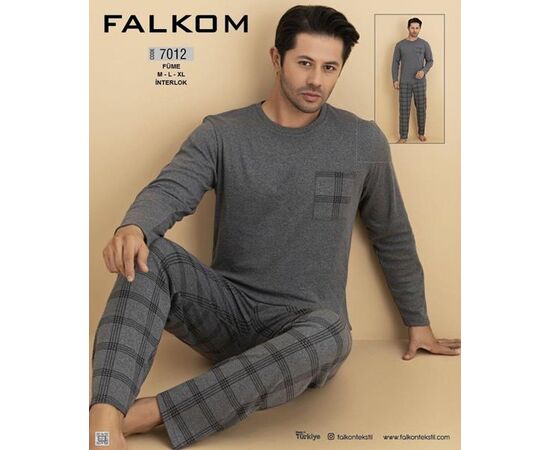 Пижама мужская 7012 grey р.46-50 "HOME STYLE" недорого оптом от прямого поставщика Фотография Пижама мужская 7012 grey р.46-50 "HOME STYLE" недорого оптом от прямого поставщика