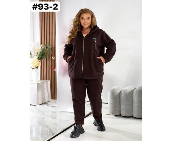 Костюм спортивный женский 93-2 brown р.50-60 "HOME STYLE" недорого оптом от прямого поставщика Фотография Костюм спортивный женский 93-2 brown р.50-60 "HOME STYLE" недорого оптом от прямого поставщика