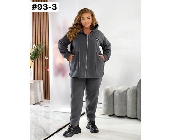 Костюм спортивный женский 93-3 grey р.50-60 "HOME STYLE" недорого оптом от прямого поставщика Фотография Костюм спортивный женский 93-3 grey р.50-60 "HOME STYLE" недорого оптом от прямого поставщика