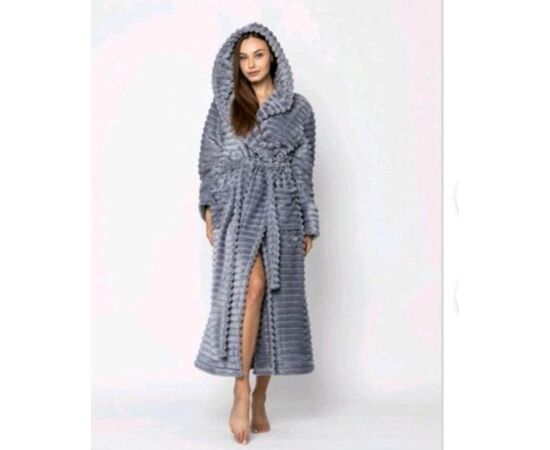 Халат женский тёплый RL795 grey р.54-58 "HOME STYLE" недорого оптом от прямого поставщика Фотография Халат женский тёплый RL795 grey р.54-58 "HOME STYLE" недорого оптом от прямого поставщика