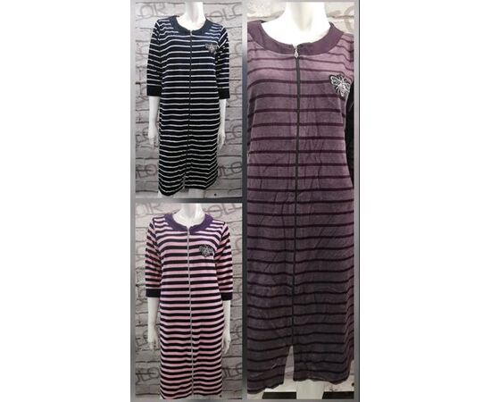 Халат женский RL800 purple р.52-58 "HOME STYLE" недорого оптом от прямого поставщика Фотография Халат женский RL800 purple р.52-58 "HOME STYLE" недорого оптом от прямого поставщика