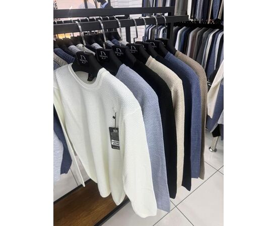 Свитер мужской SB1413 white р.L-2XL "Sabihina" недорого оптом от прямого поставщика Фотография Свитер мужской SB1413 white р.L-2XL "Sabihina" недорого оптом от прямого поставщика