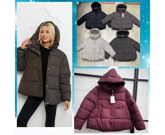 Куртка жіноча зимова K26053 brown р.42-48 "FLORA" недорого оптом від прямого постачальника Куртка жіноча зимова K26053 brown р.42-48 "FLORA" недорого оптом від прямого постачальника