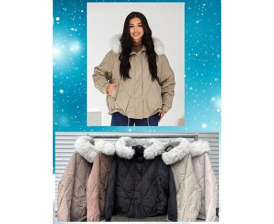 Куртка жіноча зимова K8855 d.beige р.M-2XL "FLORA" недорого оптом від прямого постачальника Куртка жіноча зимова K8855 d.beige р.M-2XL "FLORA" недорого оптом від прямого постачальника