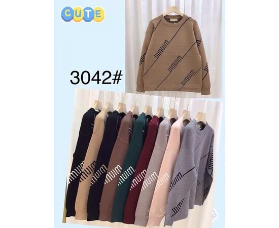 Свитер женский 3042 mix р.52-56 "FLORA" недорого оптом от прямого поставщика Фотография Свитер женский 3042 mix р.52-56 "FLORA" недорого оптом от прямого поставщика