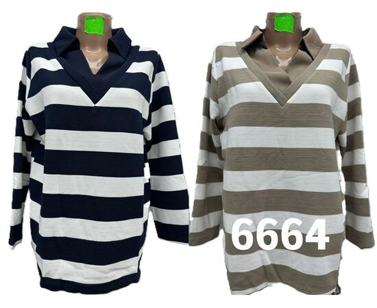 Свитер женский 6664 beige р.50-60 "VERJINIA" недорого оптом от прямого поставщика Фотография Свитер женский 6664 beige р.50-60 "VERJINIA" недорого оптом от прямого поставщика