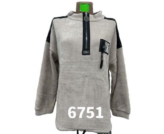 Свитер женский 6751 beige р.50-58 "VERJINIA" недорого оптом от прямого поставщика Фотография Свитер женский 6751 beige р.50-58 "VERJINIA" недорого оптом от прямого поставщика