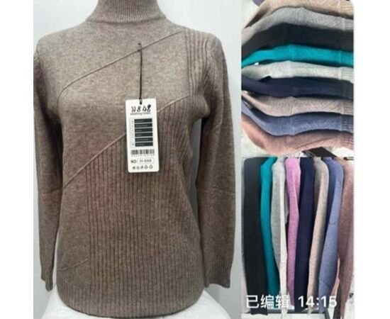 Светр жіночий H848 mix р.48-52 "VERJINIA" недорого оптом від прямого постачальника Светр жіночий H848 mix р.48-52 "VERJINIA" недорого оптом від прямого постачальника