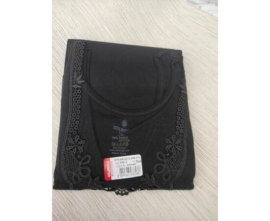 Майка жіноча D166-2 black р.3XL "DONELLA" недорого оптом від прямого постачальника Майка жіноча D166-2 black р.3XL "DONELLA" недорого оптом від прямого постачальника