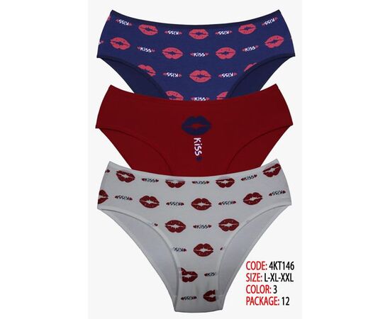 Трусы женские D4KT146 mix р.XL "DONELLA" недорого оптом от прямого поставщика Фотография Трусы женские D4KT146 mix р.XL "DONELLA" недорого оптом от прямого поставщика