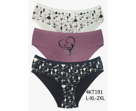 Трусы женские D4KT191 mix р.2XL "DONELLA" недорого оптом от прямого поставщика Фотография Трусы женские D4KT191 mix р.2XL "DONELLA" недорого оптом от прямого поставщика