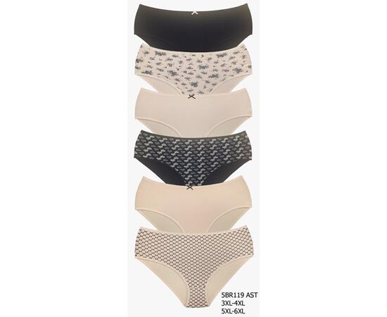 Трусы женские D5BR119 mix р.5XL "DONELLA" недорого оптом от прямого поставщика Фотография Трусы женские D5BR119 mix р.5XL "DONELLA" недорого оптом от прямого поставщика