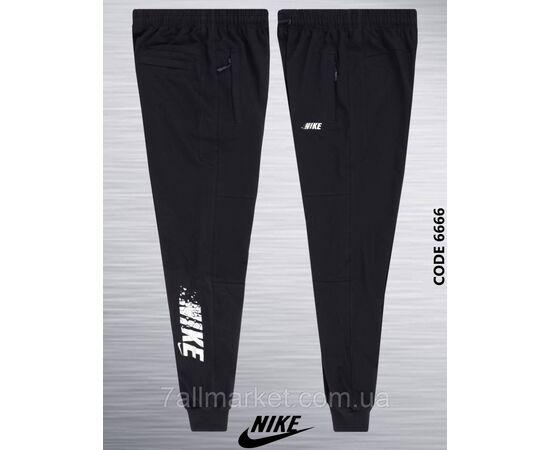 Спортивні штани чоловічі на флісі з манжетами NIKE розміри S-2XL (3кв) "REMAIN" недорого від прямого постачальника, зображення 2