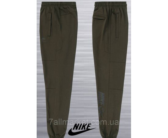 Спортивні штани чоловічі на флісі з манжетами NIKE розміри S-2XL (3кв) "REMAIN" недорого від прямого постачальника, зображення 3