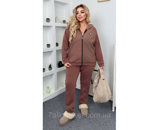 Костюм женский прогулочный на флисе комбинированый (46-60) "LADA" недорого от прямого поставщика, изображение 3 Фотография Костюм женский прогулочный на флисе комбинированый (46-60) "LADA" недорого от прямого поставщика, изображение 3