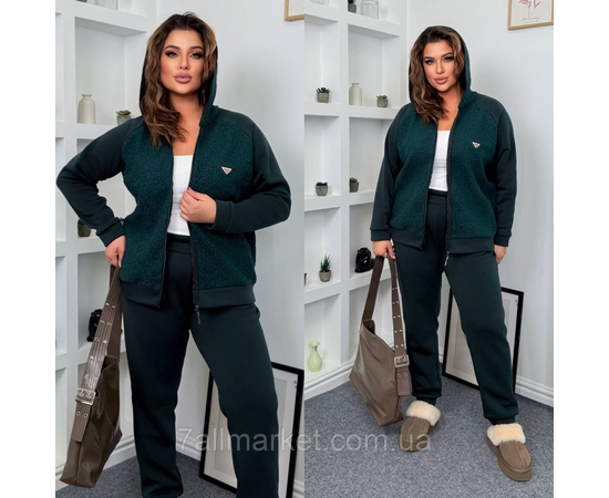 Костюм женский прогулочный на флисе комбинированый (46-60) "LADA" недорого от прямого поставщика, изображение 3 Фотография Костюм женский прогулочный на флисе комбинированый (46-60) "LADA" недорого от прямого поставщика, изображение 3