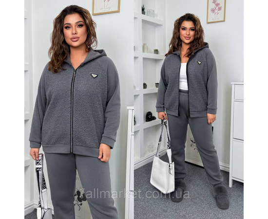 Костюм женский прогулочный на флисе комбинированый (46-60) "LADA" недорого от прямого поставщика, изображение 2 Фотография Костюм женский прогулочный на флисе комбинированый (46-60) "LADA" недорого от прямого поставщика, изображение 2