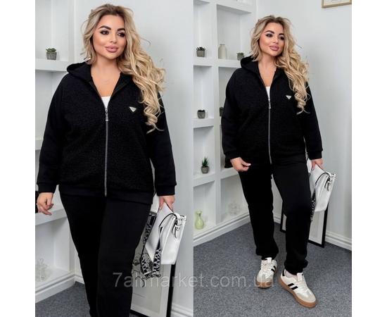 Костюм женский прогулочный на флисе комбинированый (46-60) "LADA" недорого от прямого поставщика, изображение 2 Фотография Костюм женский прогулочный на флисе комбинированый (46-60) "LADA" недорого от прямого поставщика, изображение 2