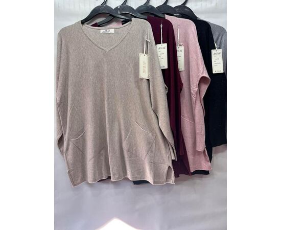 Светр жіночий E910 grey р.54-58 "Emsweekis" недорого оптом від прямого постачальника Светр жіночий E910 grey р.54-58 "Emsweekis" недорого оптом від прямого постачальника