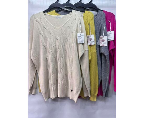 Свитер женский E914 fuchsia р.50-52 "Emsweekis" недорого оптом от прямого поставщика Фотография Свитер женский E914 fuchsia р.50-52 "Emsweekis" недорого оптом от прямого поставщика