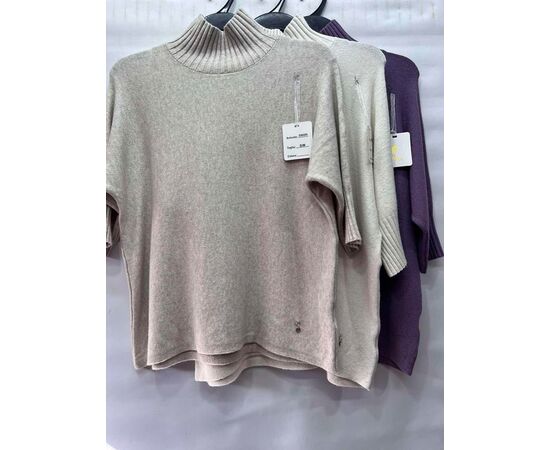 Свитер женский E834 beige р.50-52 "Emsweekis" недорого оптом от прямого поставщика Фотография Свитер женский E834 beige р.50-52 "Emsweekis" недорого оптом от прямого поставщика