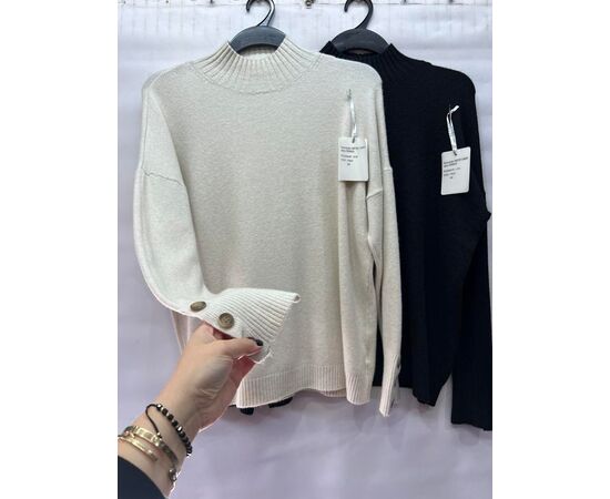 Свитер женский E842 black р.50-52 "Emsweekis" недорого оптом от прямого поставщика Фотография Свитер женский E842 black р.50-52 "Emsweekis" недорого оптом от прямого поставщика