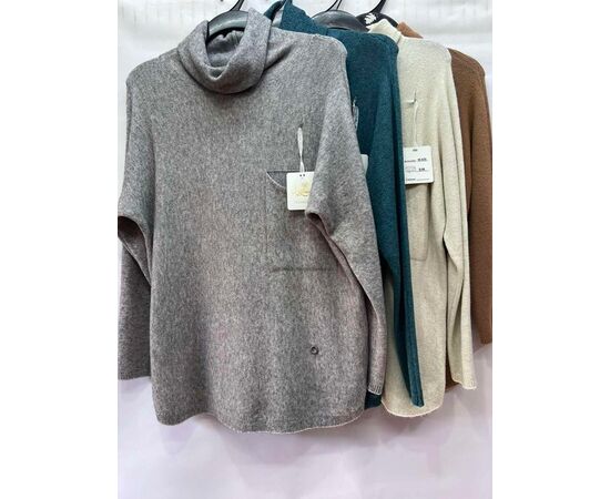 Свитер женский E943 beige р.54-58 "Emsweekis" недорого оптом от прямого поставщика Фотография Свитер женский E943 beige р.54-58 "Emsweekis" недорого оптом от прямого поставщика