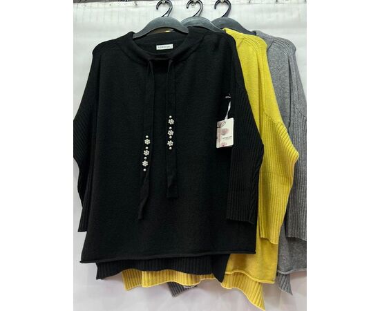 Свитер женский E936 black р.54-58 "Emsweekis" недорого оптом от прямого поставщика Фотография Свитер женский E936 black р.54-58 "Emsweekis" недорого оптом от прямого поставщика