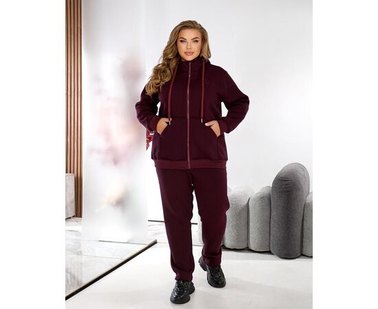 Костюм спортивный женский 6172 wine р.56-62 "OSKA" недорого оптом от прямого поставщика Фотография Костюм спортивный женский 6172 wine р.56-62 "OSKA" недорого оптом от прямого поставщика