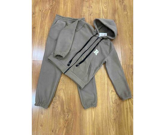Костюм дитячий спортивний теплий на дівчинку 254-6 khaki р.116-140 "RSV" недорого оптом від прямого постачальника Костюм дитячий спортивний теплий на дівчинку 254-6 khaki р.116-140 "RSV" недорого оптом від прямого постачальника