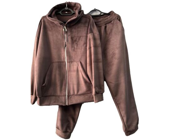 Костюм спортивний жіночий S527 brown р.52-58 "Shoptime" недорого оптом від прямого постачальника Костюм спортивний жіночий S527 brown р.52-58 "Shoptime" недорого оптом від прямого постачальника