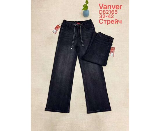 Джинсы утеплённые женские D82165 black р.32-42 "Vanver" недорого оптом от прямого поставщика Фотография Джинсы утеплённые женские D82165 black р.32-42 "Vanver" недорого оптом от прямого поставщика