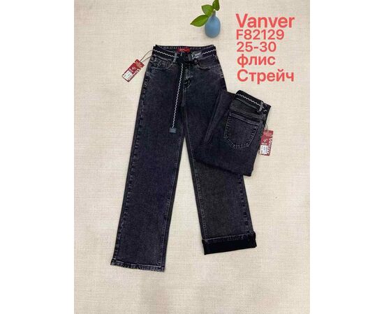 Джинсы утеплённые женские F82129 black р.25-30 "Vanver" недорого оптом от прямого поставщика Фотография Джинсы утеплённые женские F82129 black р.25-30 "Vanver" недорого оптом от прямого поставщика