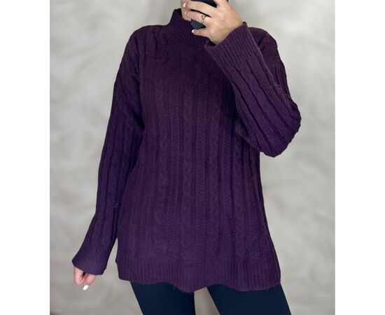 Свитер женский 26017 purple р.50-54 "PULSE" недорого оптом от прямого поставщика Фотография Свитер женский 26017 purple р.50-54 "PULSE" недорого оптом от прямого поставщика