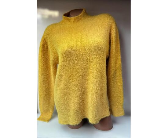 Свитер женский 26358 yellow р.46-52 "PULSE" недорого оптом от прямого поставщика Фотография Свитер женский 26358 yellow р.46-52 "PULSE" недорого оптом от прямого поставщика