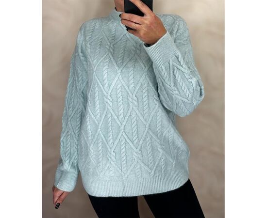 Свитер женский 26404 l.blue р.48-54 "PULSE" недорого оптом от прямого поставщика Фотография Свитер женский 26404 l.blue р.48-54 "PULSE" недорого оптом от прямого поставщика