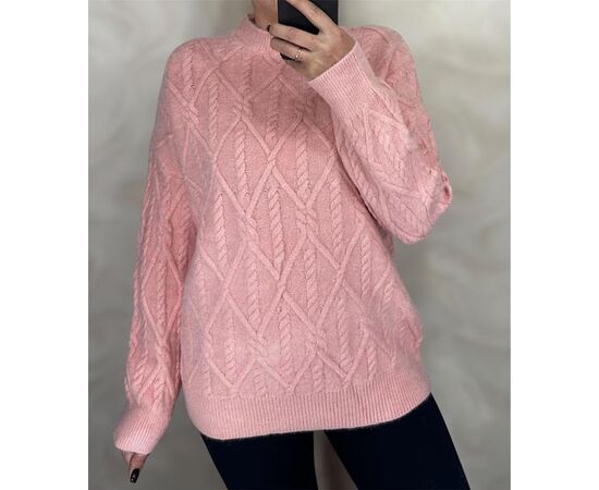Свитер женский 26404 pink р.48-54 "PULSE" недорого оптом от прямого поставщика Фотография Свитер женский 26404 pink р.48-54 "PULSE" недорого оптом от прямого поставщика