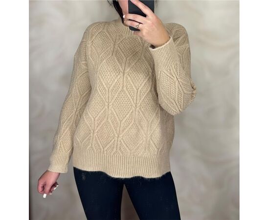 Свитер женский 26405 beige р.46-50 "PULSE" недорого оптом от прямого поставщика Фотография Свитер женский 26405 beige р.46-50 "PULSE" недорого оптом от прямого поставщика