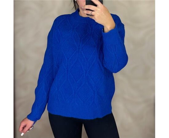 Свитер женский 26405 blue р.46-50 "PULSE" недорого оптом от прямого поставщика Фотография Свитер женский 26405 blue р.46-50 "PULSE" недорого оптом от прямого поставщика