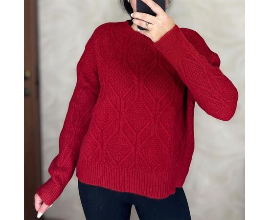 Свитер женский 26405 red р.46-50 "PULSE" недорого оптом от прямого поставщика Фотография Свитер женский 26405 red р.46-50 "PULSE" недорого оптом от прямого поставщика