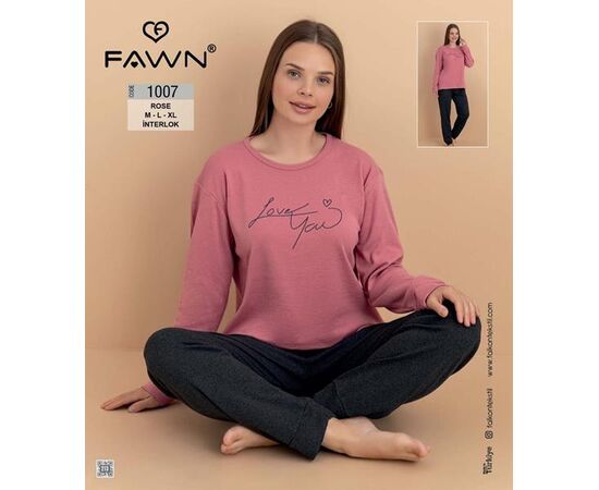 Піжама жіноча 1007 powder р.M-XL "Vehuiah" недорого оптом від прямого постачальника Піжама жіноча 1007 powder р.M-XL "Vehuiah" недорого оптом від прямого постачальника