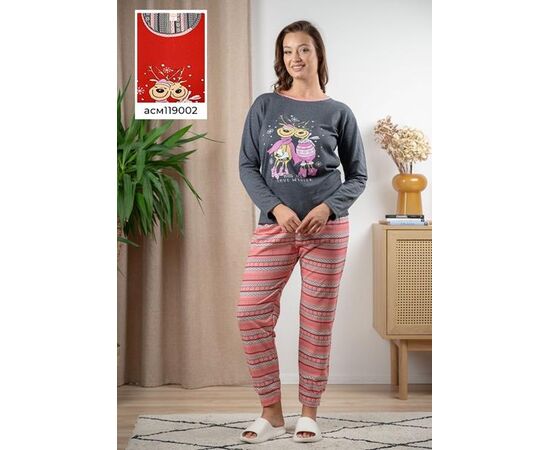 Піжама тепла жіноча 119002 grey р.S-2XL "Vehuiah" недорого оптом від прямого постачальника Піжама тепла жіноча 119002 grey р.S-2XL "Vehuiah" недорого оптом від прямого постачальника