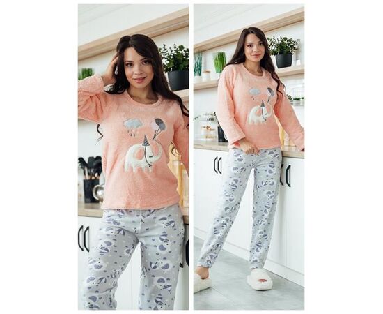 Піжама тепла жіноча 31032 peach р.M-3XL "Vehuiah" недорого оптом від прямого постачальника Піжама тепла жіноча 31032 peach р.M-3XL "Vehuiah" недорого оптом від прямого постачальника