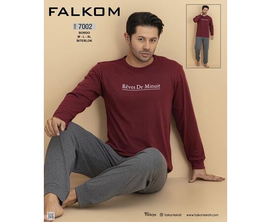 Пижама мужская 7002 wine р.M-XL "Vehuiah" недорого оптом от прямого поставщика Фотография Пижама мужская 7002 wine р.M-XL "Vehuiah" недорого оптом от прямого поставщика