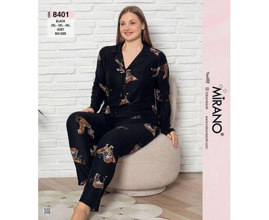 Піжама жіноча 8401 black р.XL-3XL "Vehuiah" недорого оптом від прямого постачальника Піжама жіноча 8401 black р.XL-3XL "Vehuiah" недорого оптом від прямого постачальника