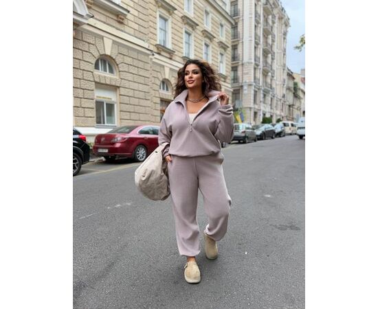 Костюм спортивний жіночий 1146-1 beige р.54-58 "FEMZONE" недорого оптом від прямого постачальника Костюм спортивний жіночий 1146-1 beige р.54-58 "FEMZONE" недорого оптом від прямого постачальника